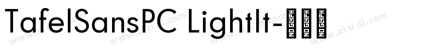 TafelSansPC LightIt字体转换